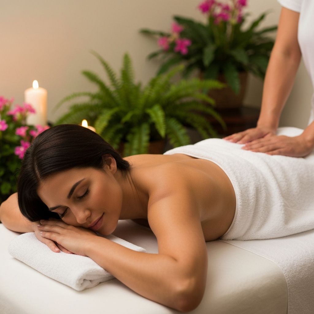 Relaxing massage treatment